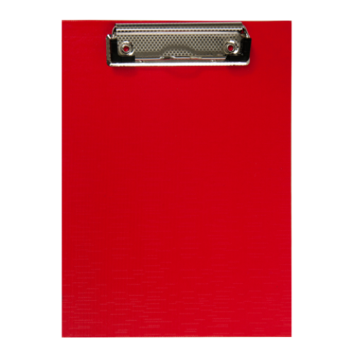 Клипборд BUROMAX, А5, PVC, красный