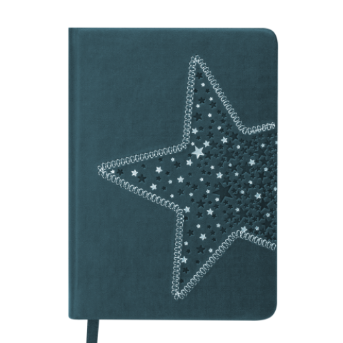 Ежедневник датированный 2019 STELLA, A6, 336 стр., т.-бирюзовый