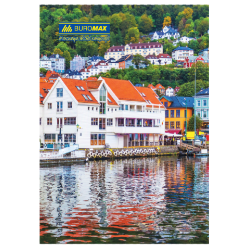 Книга канцелярская «Города. Сезоны» JOBMAX, А4, 96 листов, линия