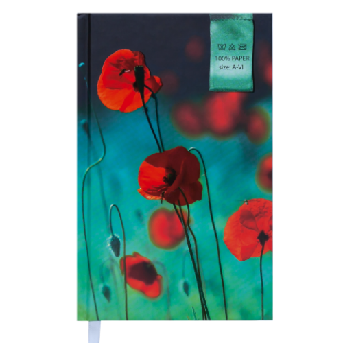 Ежедневник недатированный GRACE, A6, 288 стр., т.-бирюзовый