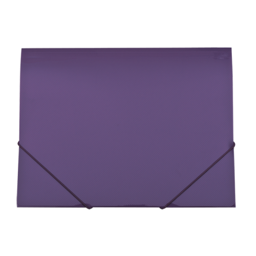 Папка пластиковая А4 на резинках GLOSS, фиолетовый