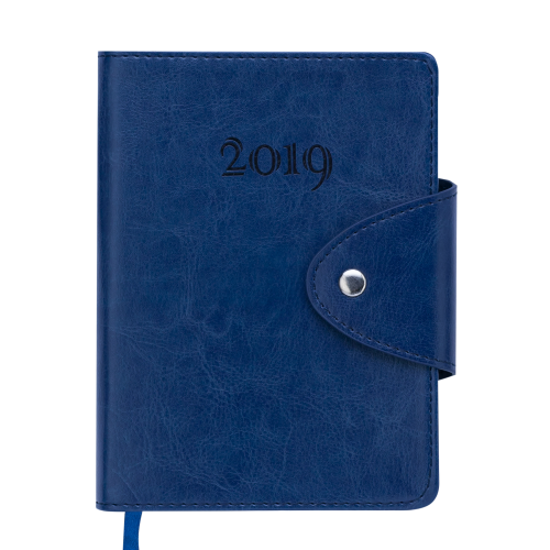 Ежедневник датированный 2019 BUSINESS, A6, синий