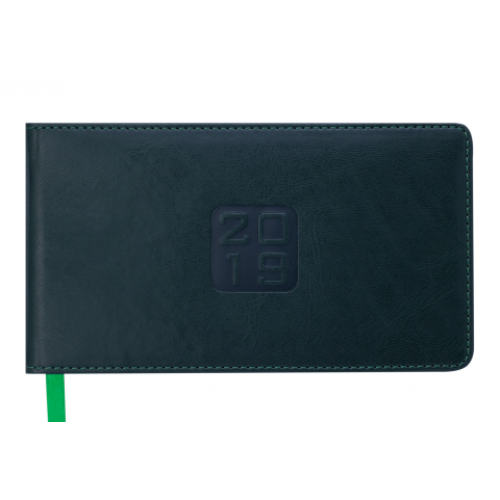 Еженедельник карманный датированный 2019 BRAVO, 136 стр., зеленый