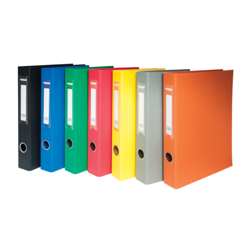 Папка на 2-х кольцах А4 BUROMAX, ширина торца 40 мм, красный