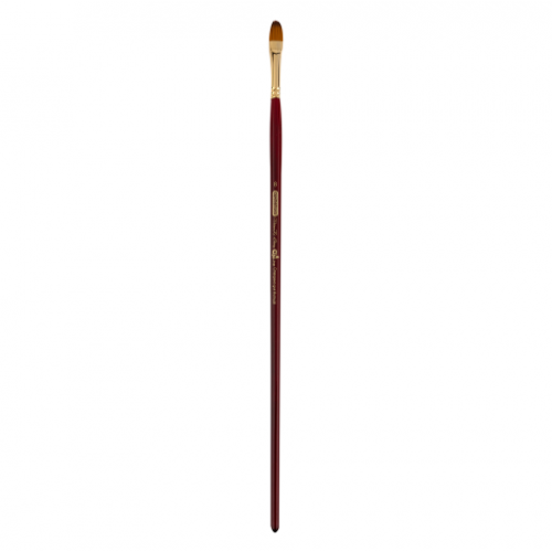 Кисть синтетика, Cherry 6971, овальная, № 8, длинная ручка, ART Line