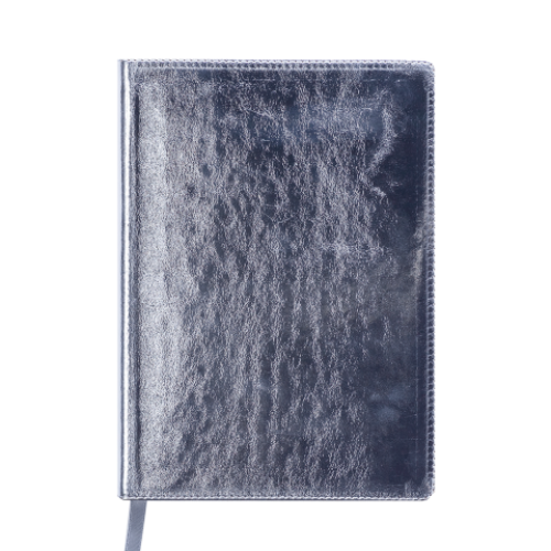 Ежедневник датированный 2019 METALLIC, A5, 336стр. серебро