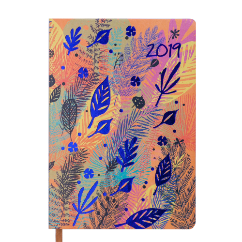 Ежедневник датированный 2019 CHERIE, A5, 336 стр., оранжевый