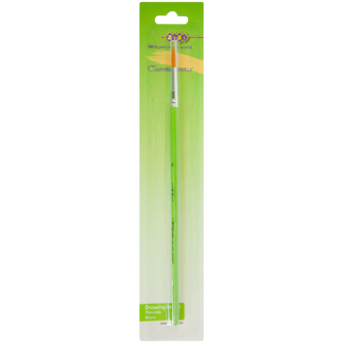 Кисть синтетика круглая 6, блистер