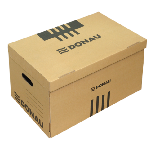 Короб для архивных боксов с накидной крышкой, DONAU, крафт