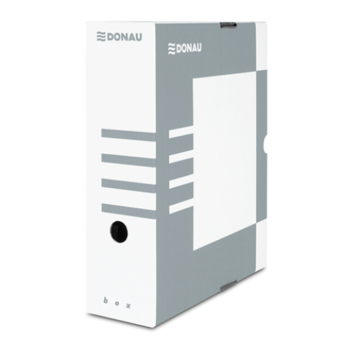 Бокс для архивации документов,100 мм, DONAU, серый