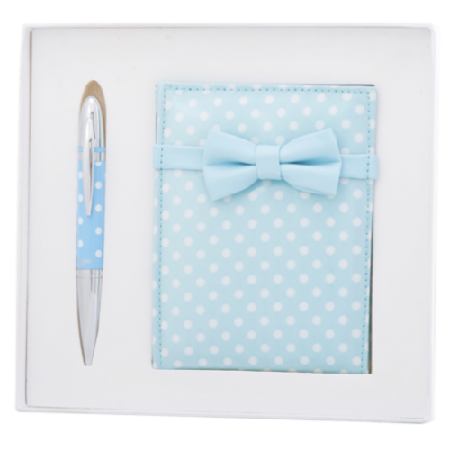 Набор подарочный "Monro": ручка шариковая + зеркало, синий