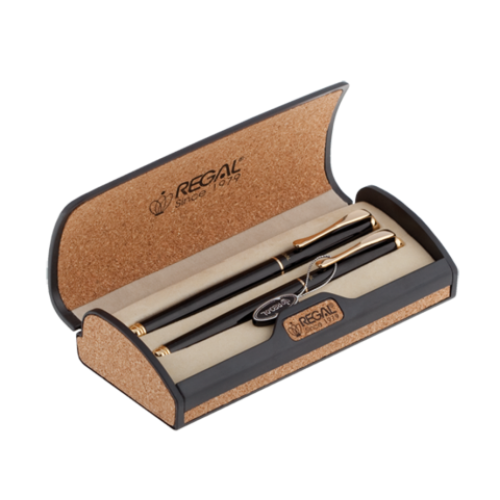 Комплект (П+Р) в пробковом футляре A, черный