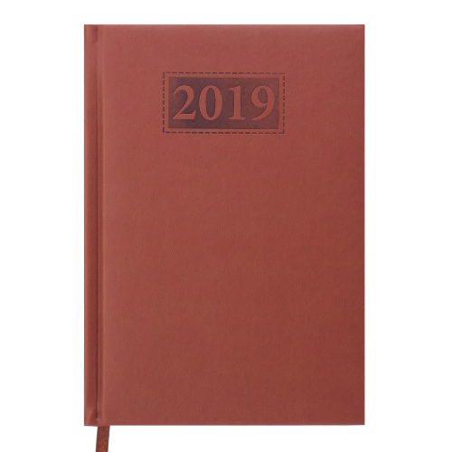 Ежедневник датированный 2019 GENTLE (Torino), A5, коричневый