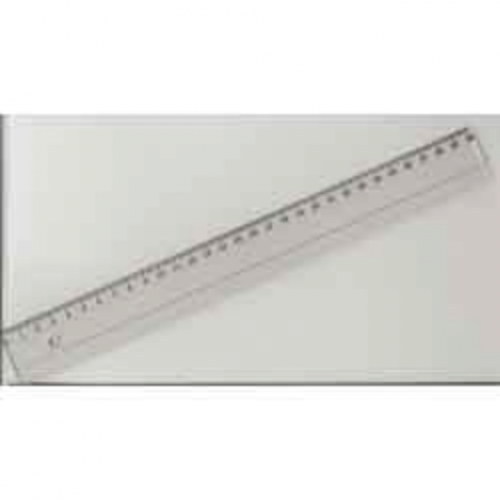 Линейка 30 см, дымчатая