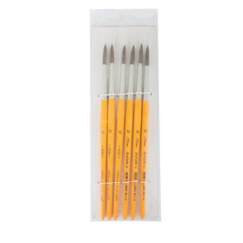 Кисть пони круглая №4, в блистере 6 шт