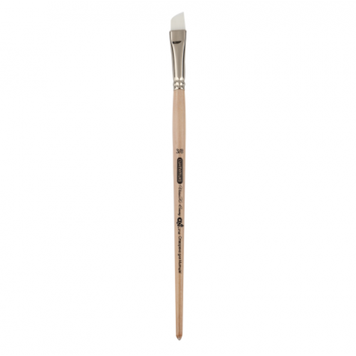 Кисть синтетика, Creamy 6972, угловая, № 3/8, короткая ручка, ART Line