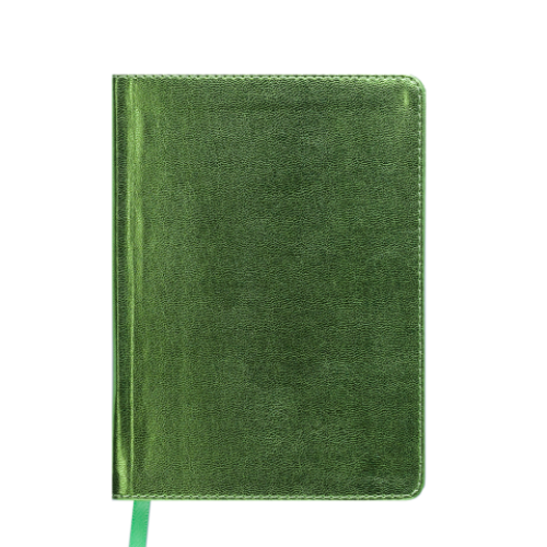 Ежедневник датированный 2019 METALLIC, A6, салатовый
