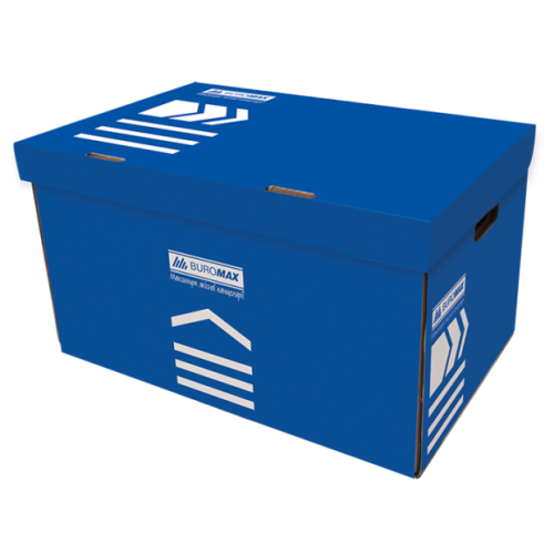 Короб для архивных боксов, BUROMAX, синий