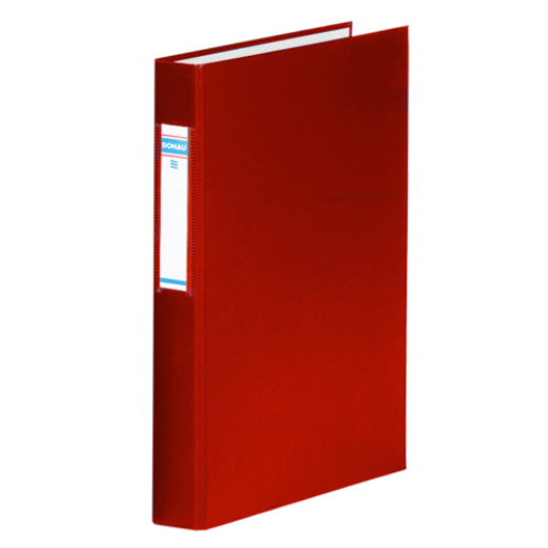 Папка на 2-х кольцах, А4, ширина торца 40 мм, сменный индекс, красный