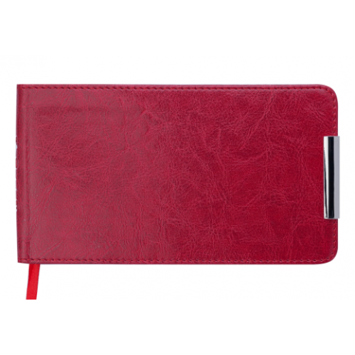 Еженедельник карманный датированный 2019 SALERNO, 136 стр., красный