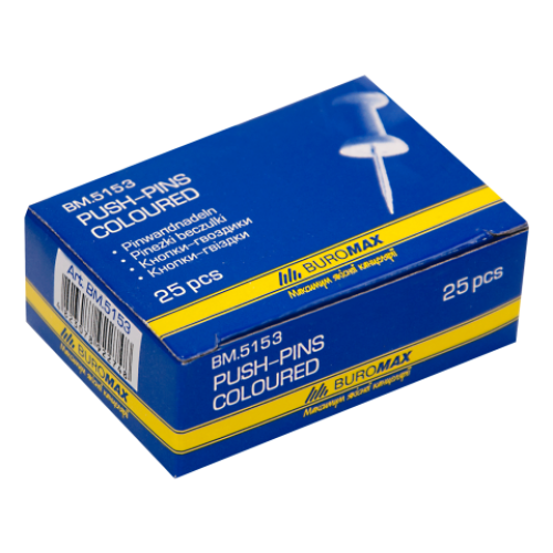 Кнопки-гвоздики цветные, 25шт.