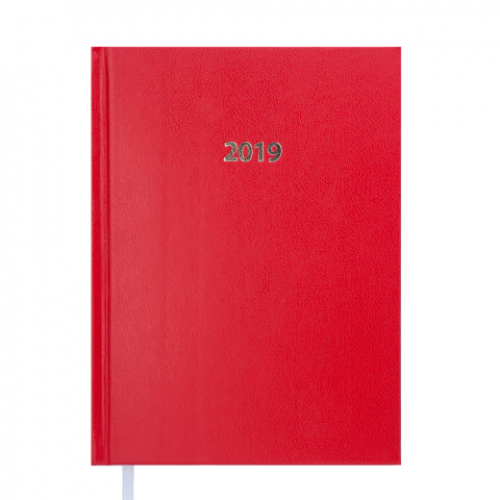 Ежедневник датированный 2019 STRONG, A5, красный