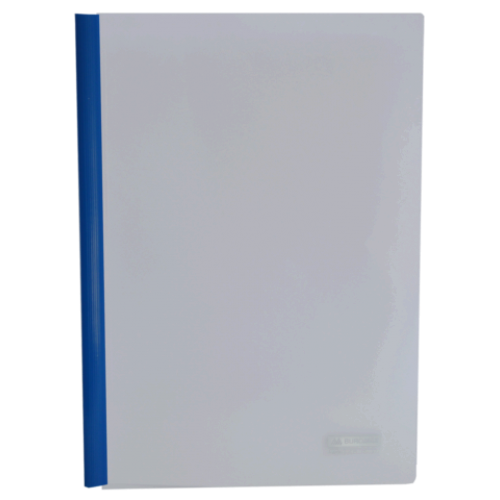 Папка скоросшиватель с прижимной планкой, 10 мм, синий