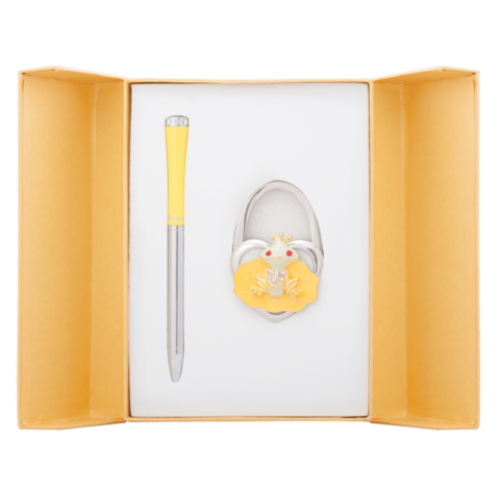 Набор подарочный "Fairy Tale": ручка (Ш) + крючек д/ сумки, желтый