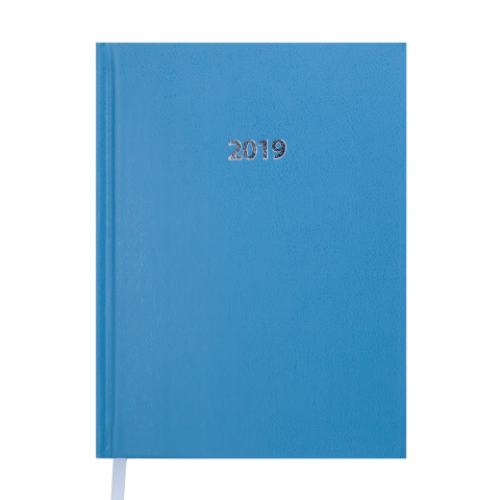 Ежедневник датированный 2019 STRONG, A5, голубой