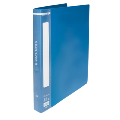Папка на 2-х кольцах А4 BUROMAX, ширина торца 25 мм, синий