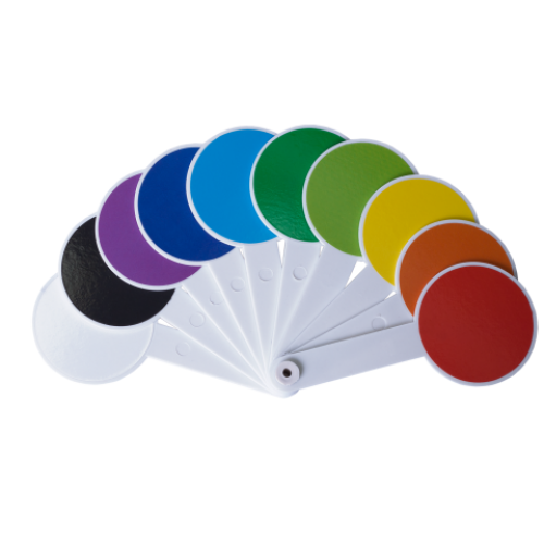 Набор цветов и геометричесикх фигур (веер)