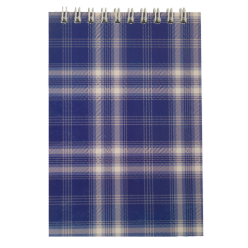 Блокнот на пружине сверху SHOTLANDKA, А6, 48 листов, клетка, синий