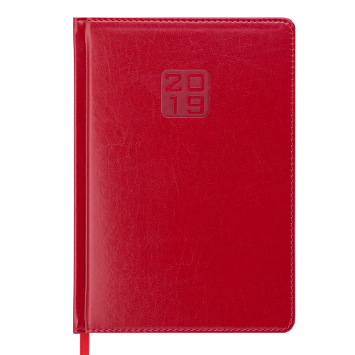 Ежедневник датированный 2019 BRAVO (Soft), A5, красный