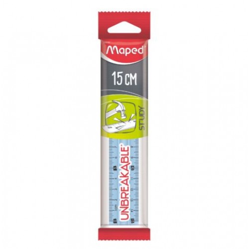 Линейка STUDY UNBREAKABLE, 15см