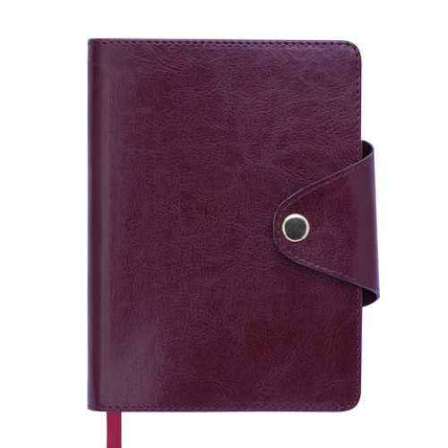 Ежедневник недатированный BUSINESS, A6, бордовый
