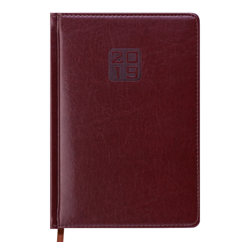 Ежедневник датированный 2019 BRAVO (Soft), A5, коричневый