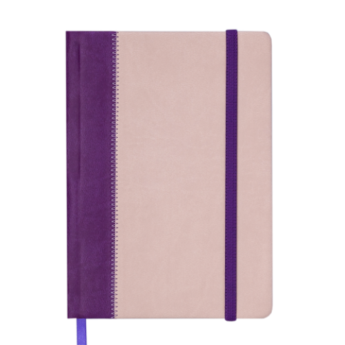 Ежедневник датированный 2019 SIENNA, A5, 336 стр., фиолетово-бежевый