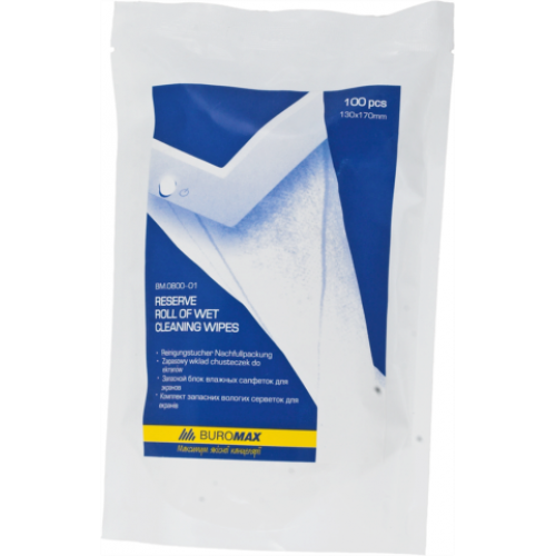 Запасной блок салфеток для очистки экранов, мониторов и оптики