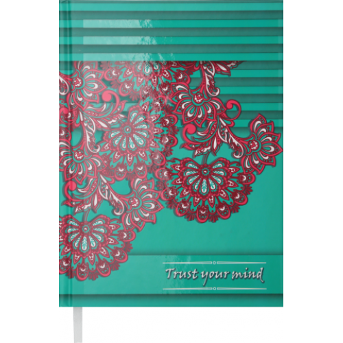 Ежедневник недатированный ETHNO, A5, зеленый