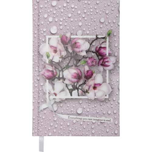 Ежедневник недатированный DAISY, A6, 288 стр., св.-розовый