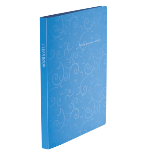 Папка пластиковая c 20 файлами А4 BAROCCO, голубой