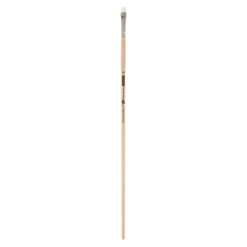 Кисть синтетика, Creamy 6973, угловая, № 1/4, длинная ручка, ART Line