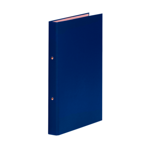 Папка на 4-х кольцах, А4, ширина торца 35 мм, синий