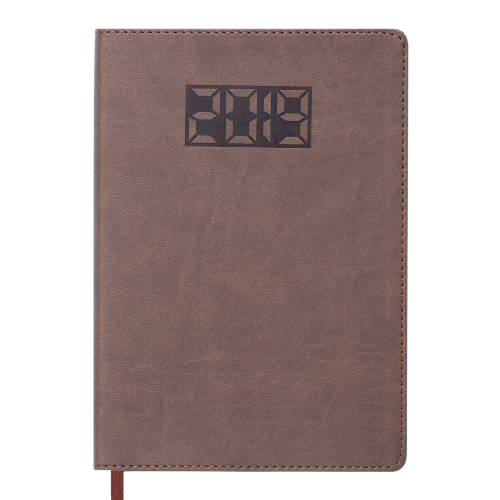 Ежедневник датированный 2019 PROFY, A5, 336 стр., коричневый