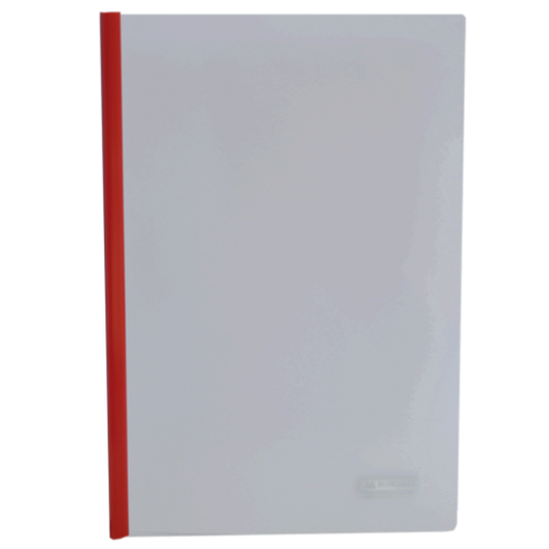 Папка скоросшиватель с прижимной планкой, 6мм, красный