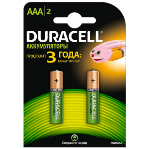 Аккумулятор AAA "Duracell" 750 mAh (по 2шт.)