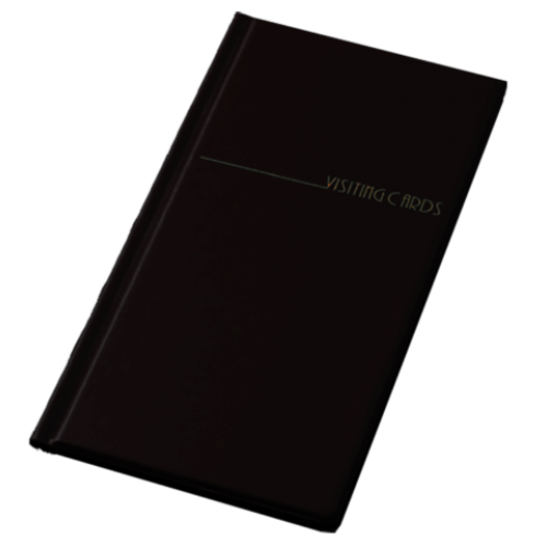 Визитница для 96 визиток, винил, черная