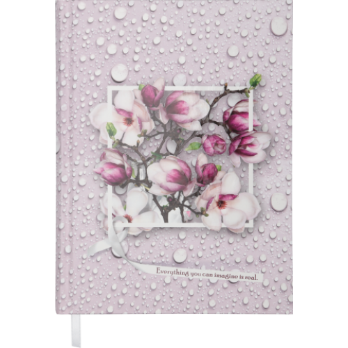 Ежедневник недатированный DAISY, A5, 288 стр., св.-розовый