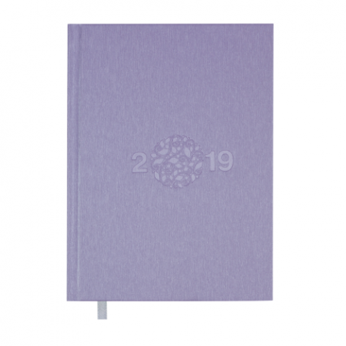 Ежедневник датированный 2019 GLORY, A5, 336 стр., сиреневый