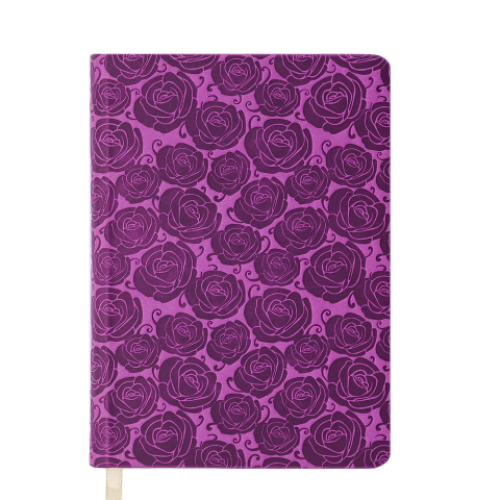 Ежедневник недатированный FLEUR, A5, 288 стр., розовый